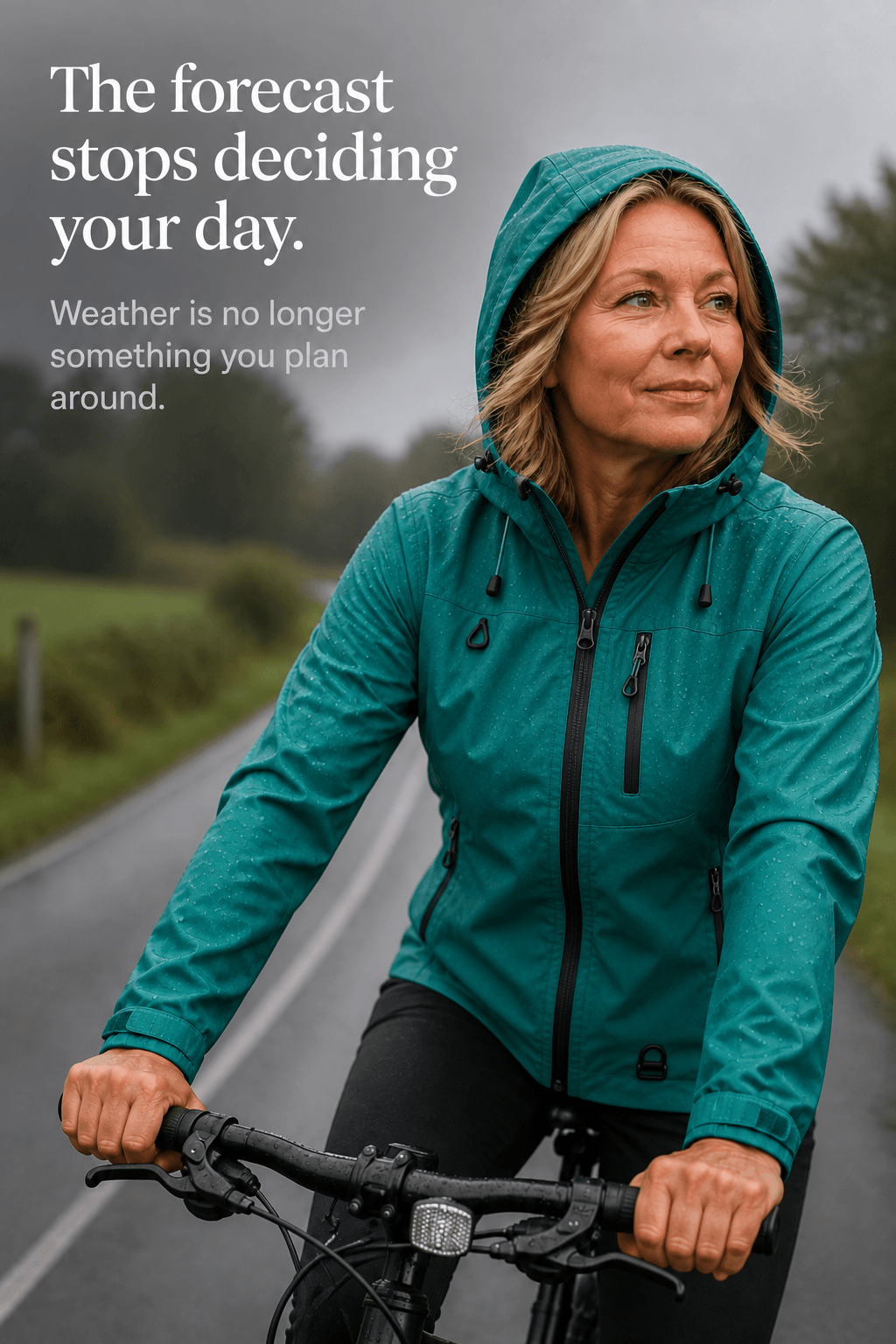 Wasserdichte Damen Regenjacke mit Kapuze Winddicht