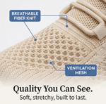 Bequeme Damen Sneaker aus atmungsaktivem Strick mit Slip-On Design