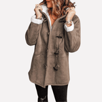 Kapuzenjacke mit Toggle-Verschluss und Kunstfell-Mix aus Fleece