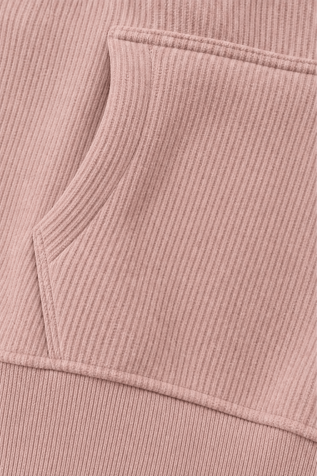 Geripptes Kapuzensweatshirt in Cord-Optik mit Kängurutasche