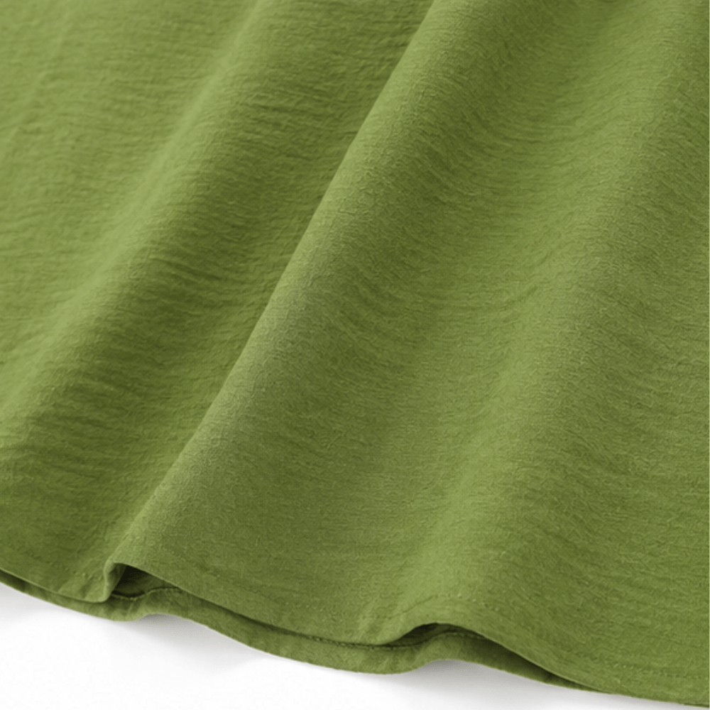 Rüschen-Maxikleid mit V-Ausschnitt und Taschen für Damen
