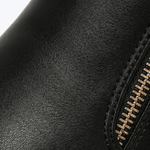 Damen Plateau-Stiefeletten mit Blockabsatz und Seitreissverschluss