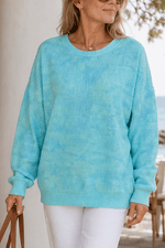 Oversized Strickpullover mit Waffelmuster und lockerer Passform