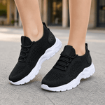 Bequeme Damen Sneaker aus atmungsaktivem Strick mit Slip-On Design