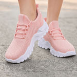 Bequeme Damen Sneaker aus atmungsaktivem Strick mit Slip-On Design