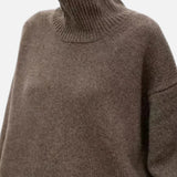 Damen Wollpullover mit Rollkragen und Raglanärmeln