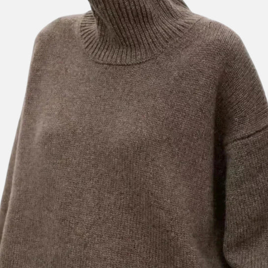 Damen Wollpullover mit Rollkragen und Raglanärmeln