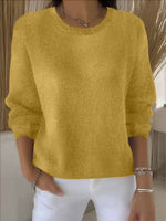 Lorie Oversized Wollpullover mit Rundhalsausschnitt für Damen