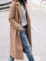 Angelika Oversized Wollmantel mit Reverskragen für Damen