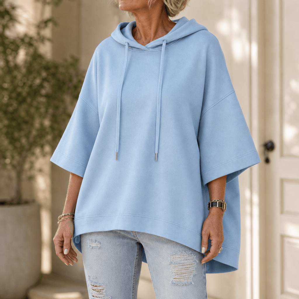 Oversized Kapuzensweatshirt mit weiten Ärmeln für Damen