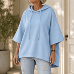 Oversized Kapuzensweatshirt mit weiten Ärmeln für Damen