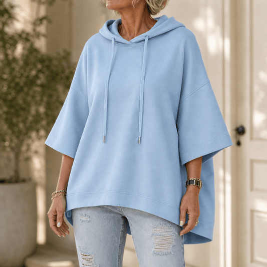 Oversized Kapuzensweatshirt mit weiten Ärmeln für Damen