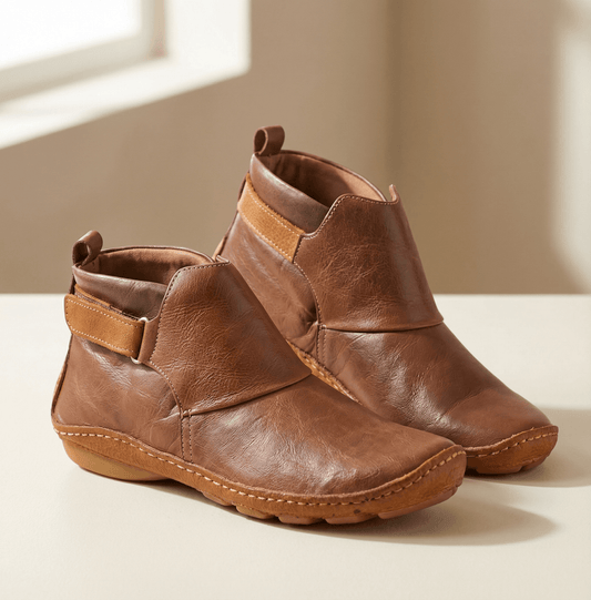 Solena Verstellbare Damen Stiefeletten mit extra weiter Zehenbox