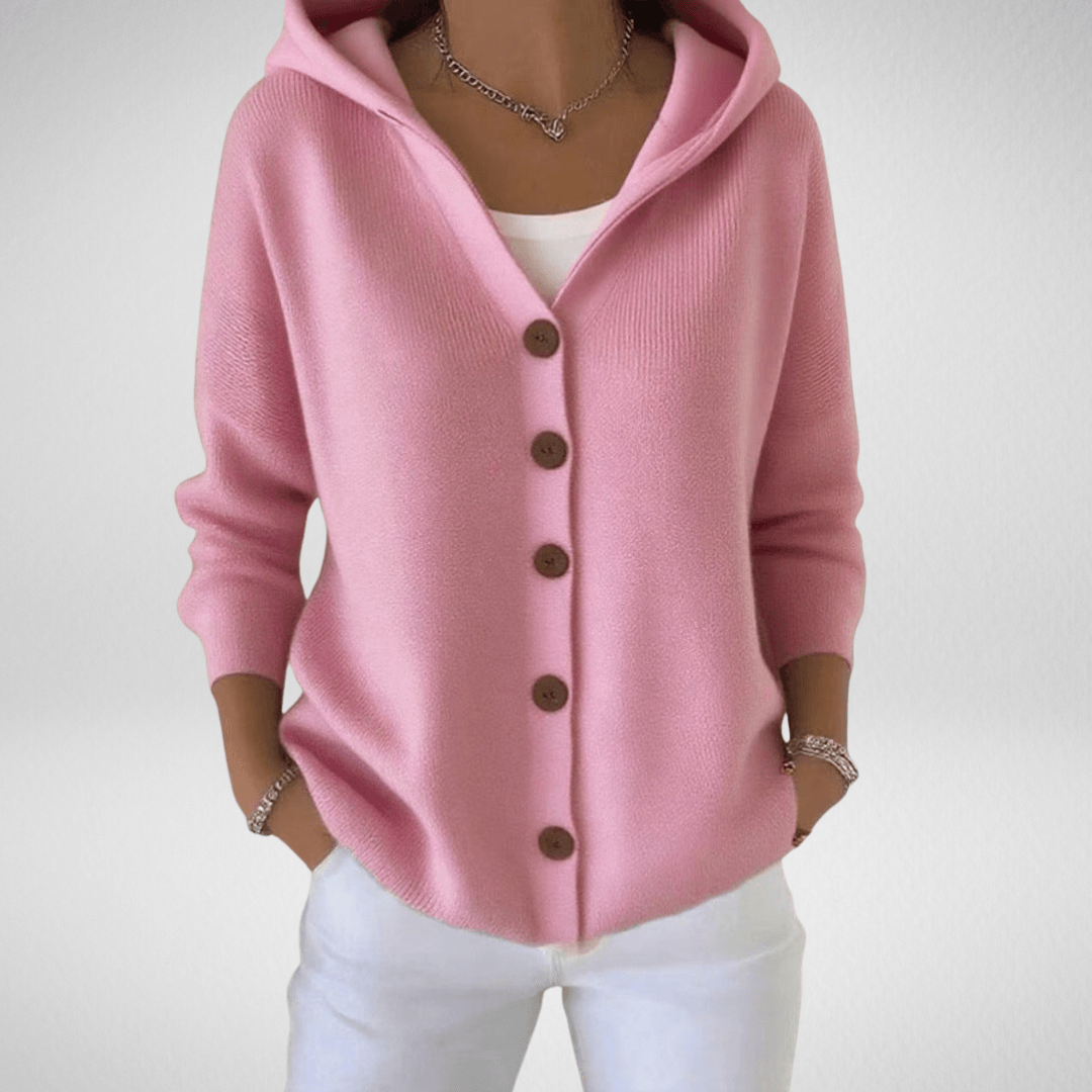 Gabriele Strickjacke mit Kapuze Alternative zu Norweger Pullover Damen