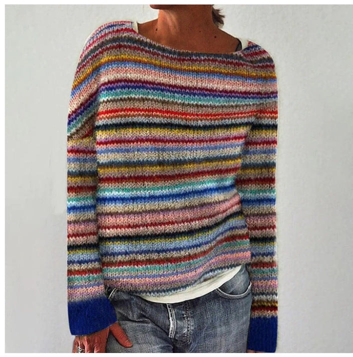 Betty Gemusterter Wollpullover im Fair-Isle-Stil für Damen