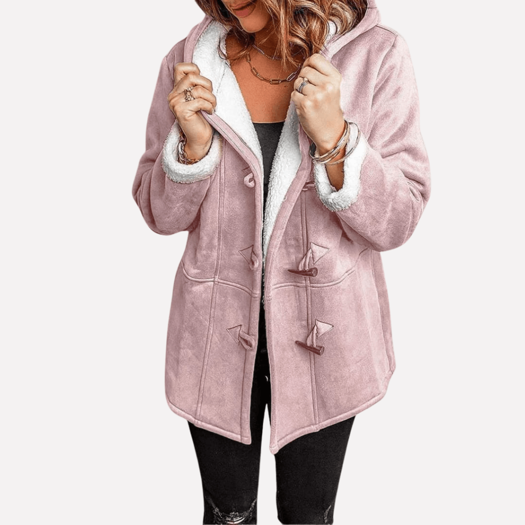 Kapuzenjacke mit Toggle-Verschluss und Kunstfell-Mix aus Fleece
