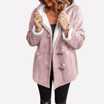 Kapuzenjacke mit Toggle-Verschluss und Kunstfell-Mix aus Fleece