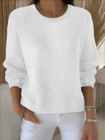 Lorie Oversized Wollpullover mit Rundhalsausschnitt für Damen