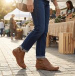 Solena Verstellbare Damen Stiefeletten mit extra weiter Zehenbox