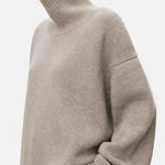 Damen Wollpullover mit Rollkragen und Raglanärmeln