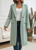 Anastasia Oversized Damen Trenchcoat mit Reverskragen und Bindegürtel