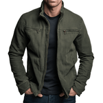 Herren Baumwolljacke mit Stehkragen und Reissverschluss