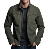 Herren Baumwolljacke mit Stehkragen und Reissverschluss