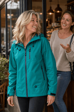 Wasserdichte Damen Regenjacke mit Kapuze Winddicht