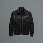 Herren Baumwolljacke mit Stehkragen und Reissverschluss