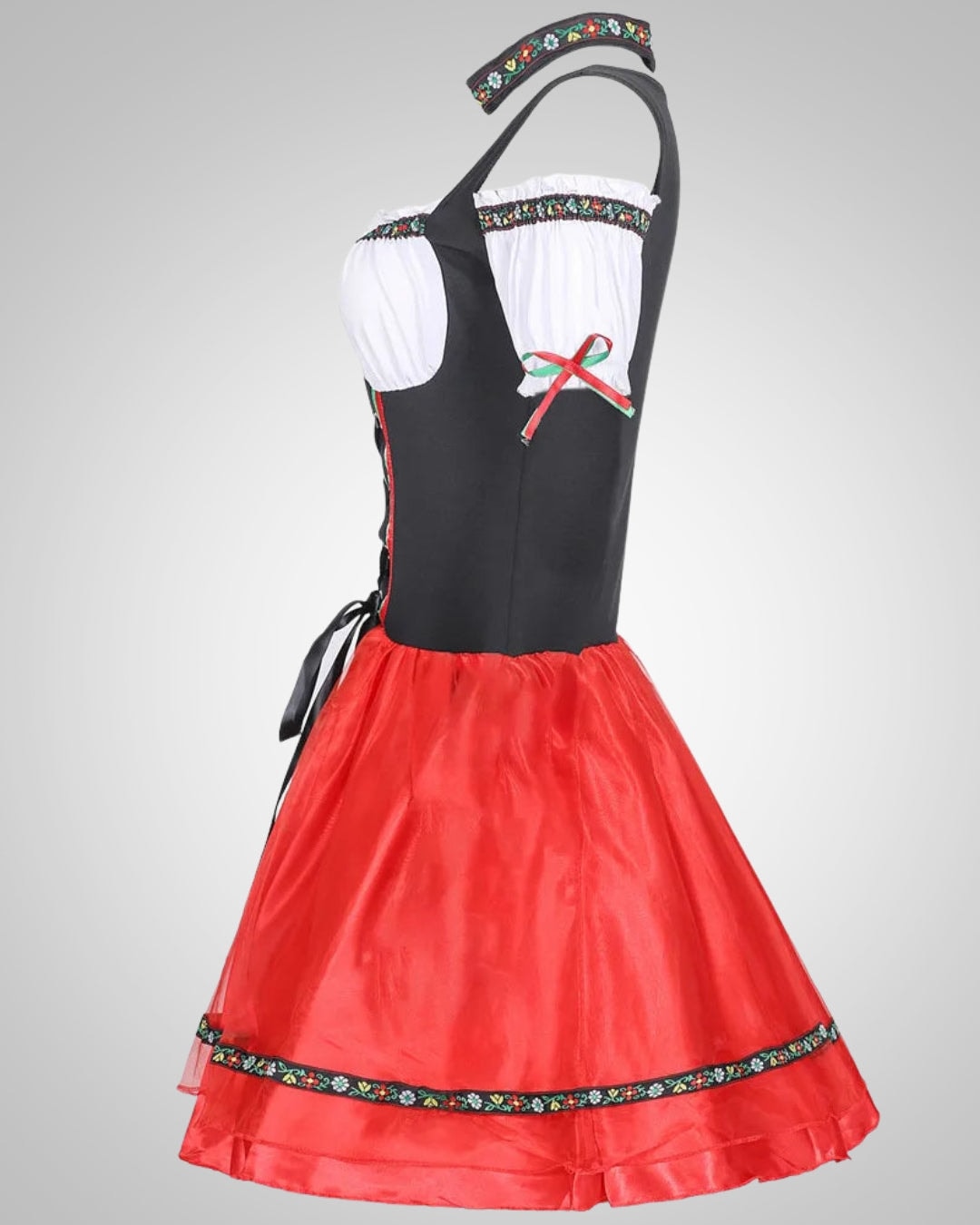 Dirndl Kostüm mit Schürze für Oktoberfest und Trachten Mode Damen