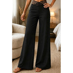 Sienna High-Waisted Wide-Leg Stoffhose mit Kreuzbund für Damen