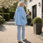 Oversized Kapuzensweatshirt mit weiten Ärmeln für Damen