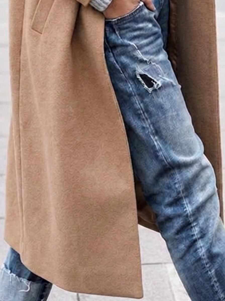 Angelika Oversized Wollmantel mit Reverskragen für Damen