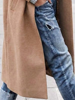 Angelika Oversized Wollmantel mit Reverskragen für Damen