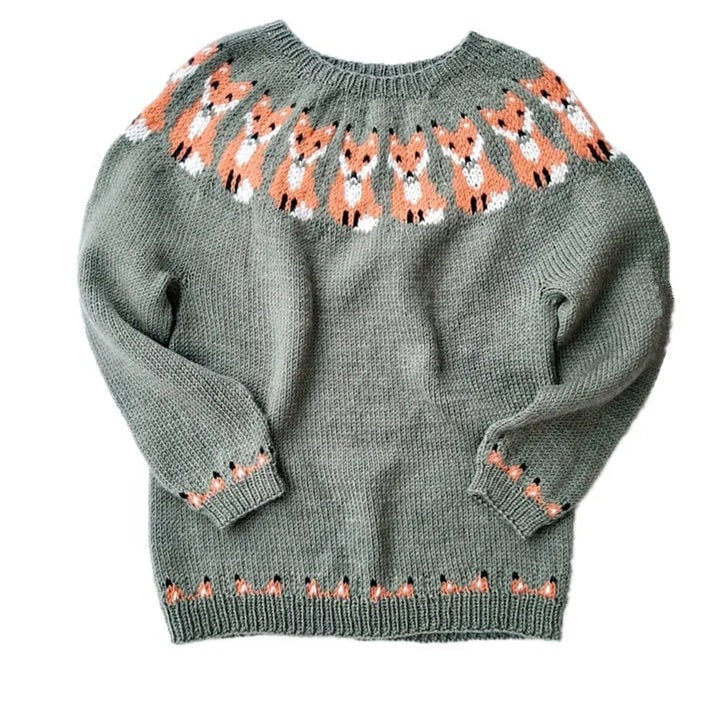 Victoria Fair-Isle Strickpullover mit Rundhalsausschnitt für Damen