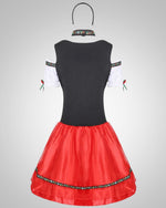 Dirndl Kostüm mit Schürze für Oktoberfest und Trachten Mode Damen