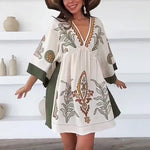 Selina Boho Kleid mit Stickerei für Herbst und Freizeit