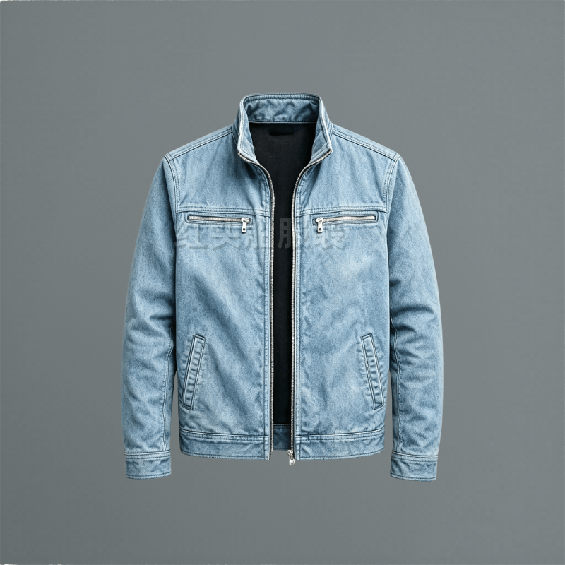 Herren Baumwolljacke mit Stehkragen und Reissverschluss