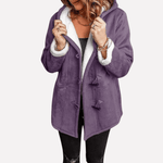 Kapuzenjacke mit Toggle-Verschluss und Kunstfell-Mix aus Fleece