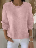 Lorie Oversized Wollpullover mit Rundhalsausschnitt für Damen