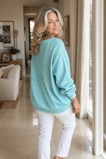 Oversized Strickpullover mit Waffelmuster und lockerer Passform