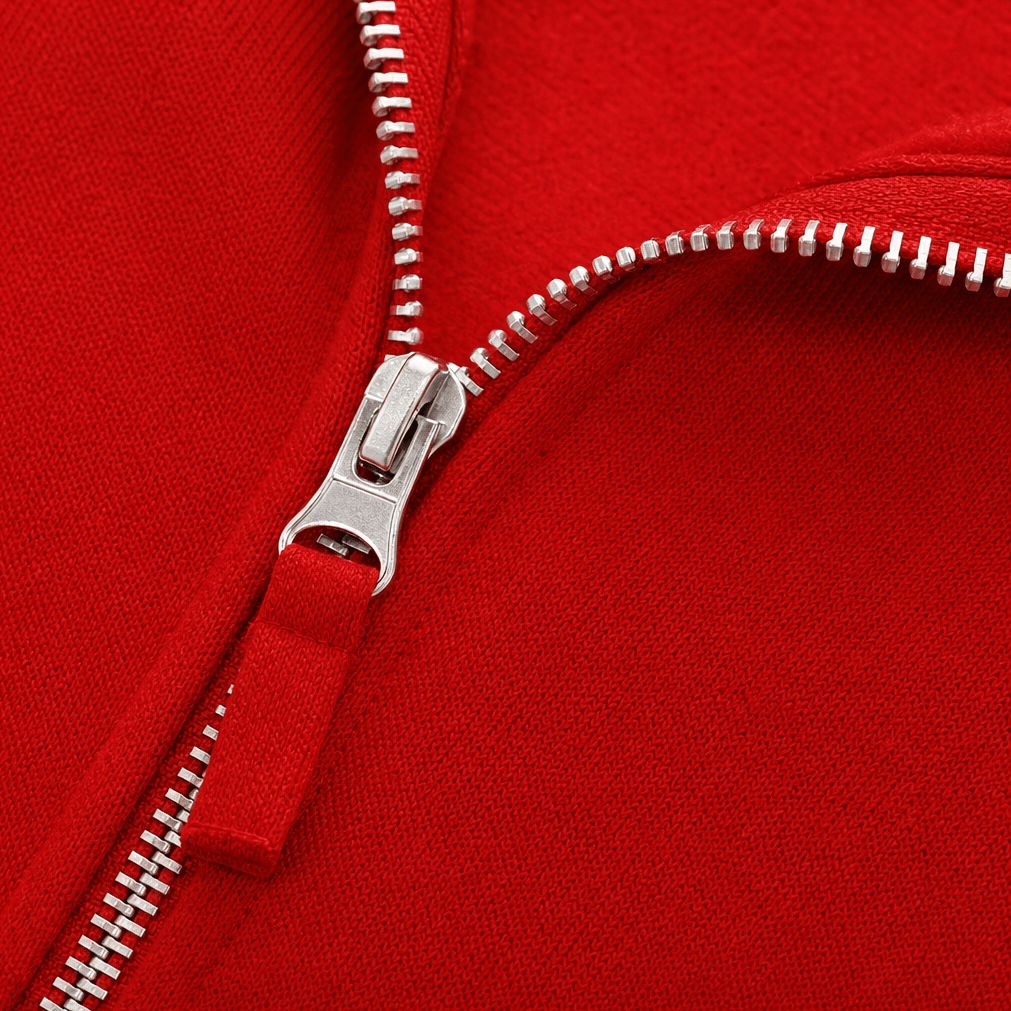 Longline Kapuzenjacke mit Reissverschluss und Taschen