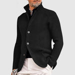 Daniel Strickjacke Herren Pullover mit Stehkragen und Knopfleiste