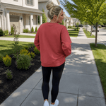 Oversize Sweatshirt mit Kängurutasche und Rundhalsausschnitt