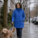 Wasserdichte Kapuzenjacke mit Plüschfutter für Damen