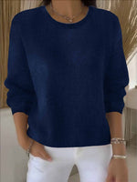Lorie Oversized Wollpullover mit Rundhalsausschnitt für Damen