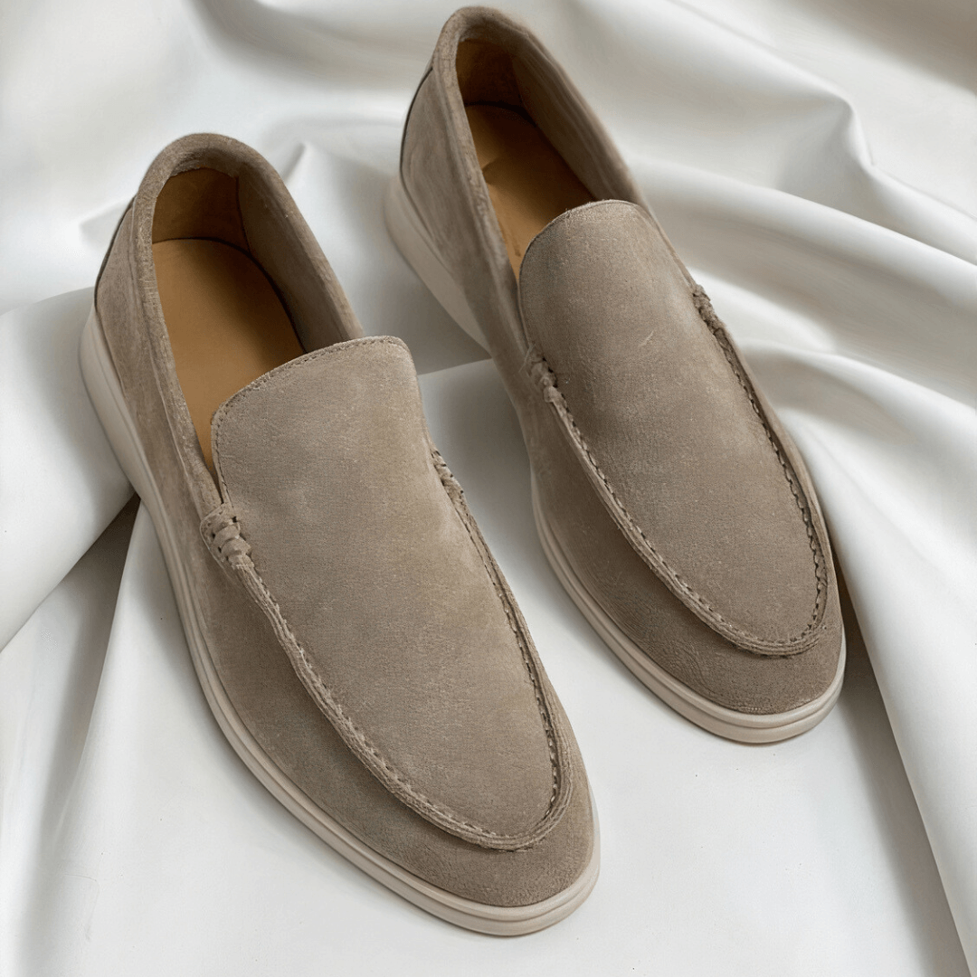 Herren Wildleder-Loafer mit bequemer Laufsohle für den Alltag