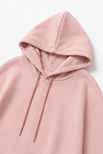 Damen Weite Stoffhose mit Kapuzenponcho im Zweiteiler-Set