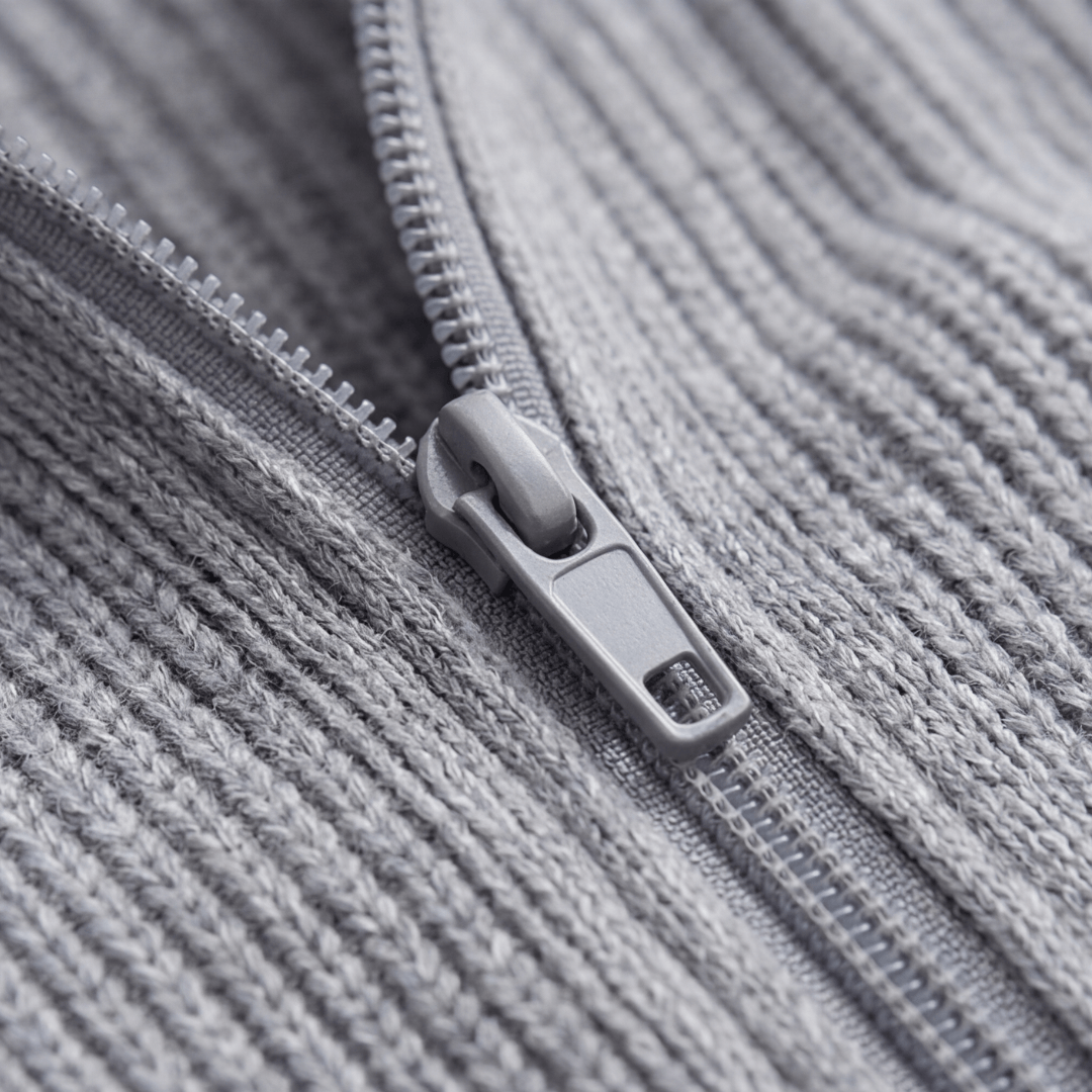 Covena Ripp-Strick Damen Strickjacke mit Reissverschluss und Taschen