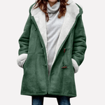 Kapuzenjacke mit Toggle-Verschluss und Kunstfell-Mix aus Fleece